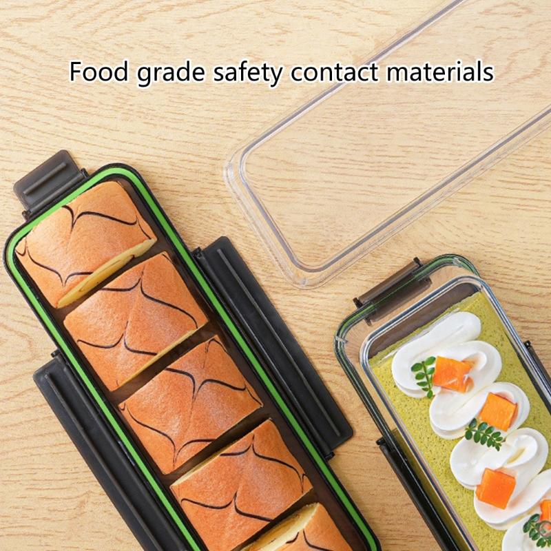 Clear Cakes Roll Container Muffins Cheese Pastries Dessert Fruit Display Boxes Food Storage Holder Dish Storage Boxes