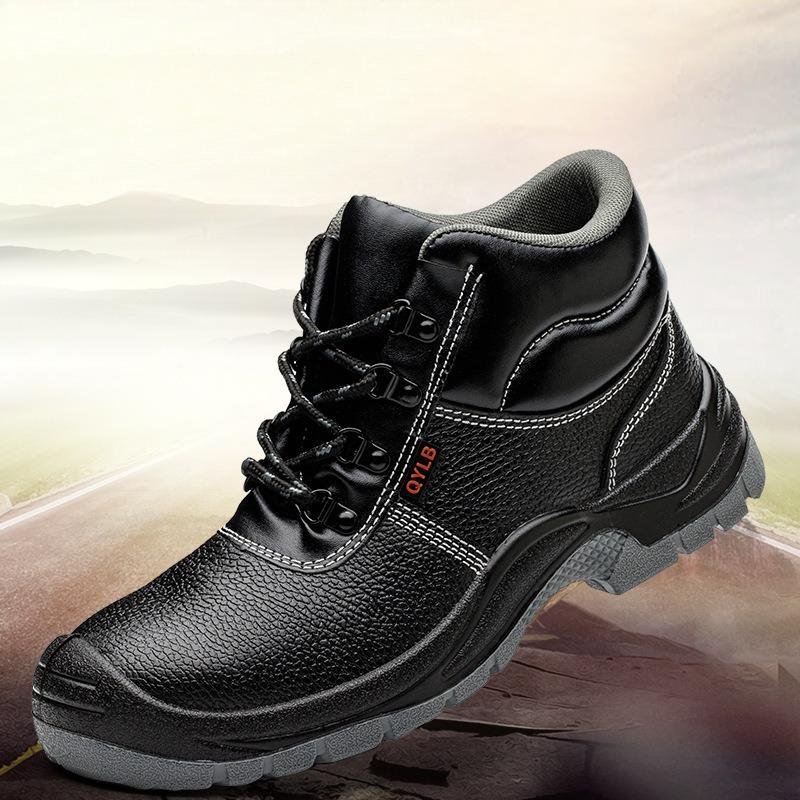 Men New Work SneakersWaterproof Boots Breathable Lightweight Steel Toe Safety Shoes Anti-Puncture Indestructible Shoes