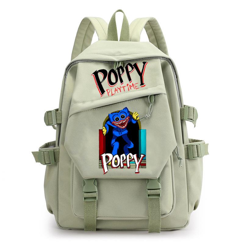 Poppy Waterproof Women's Backpack Girl Schoolbag Large Capacity Travel Leisure Shoulder Bag