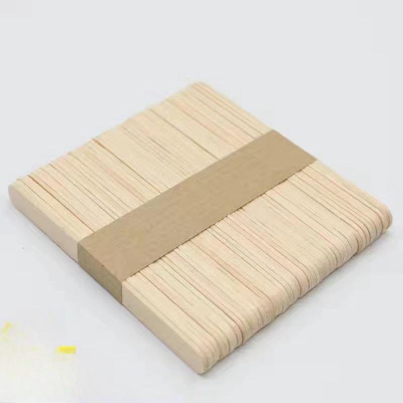 Ice Cream SticksDisposable Wooden Ice Cream Popsicle Sticks Natural-color Ice Cream Wooden Sticks Handcrafted Materials, Ice Cream Sticks