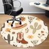 1pc Cowboy Boots Chair Carpet for Office, Non-slip, Soft and Durable Office Rug, Perfect for Office Yy251226050