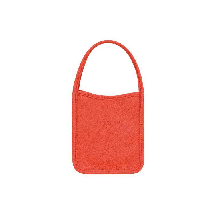 

Longchamp Le Foulonné 14 Solid Color Letter Print Leather Storage Bag Shoulder Bag Tote Bag Mini Women bags Orange 10186021017 Basic Set (Bag+Dust Bag)