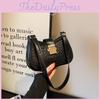 Trendy Retro Shoulder Bag For Women Stylish Casual Pu Material With Lock Closure