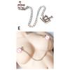 1 Pair Sexy Nipple Clamps Labia Clips With Chain Clip Sm Fetish Bust Massager Stimulate Sex Toy Flirt Bondage Exotic
