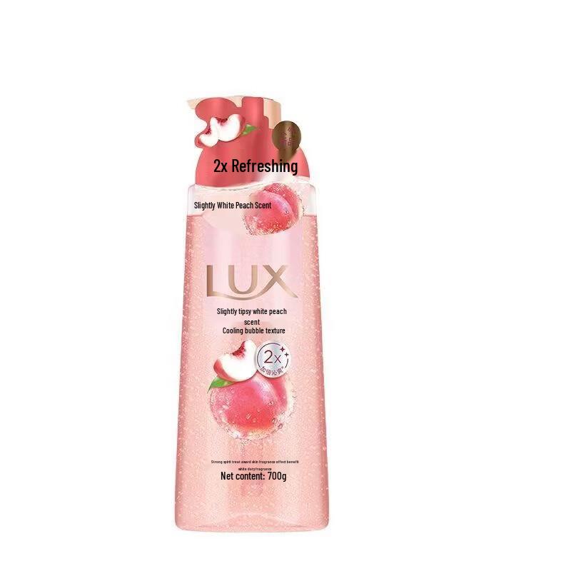 Lux White Peach Bubble Shower Gel