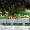 5/10 Sztuk Imitacja Kamienia Ogrodzenie Ogrodowe Mur Opórki Ogrodowe Krawężnik z Palikami Plastikowe Bloki Krawężnikowe do Rabatek