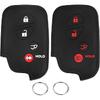 QBUC 2Pcs for Lexus GX460 RX350 Key Fob Cover, for Lexus IS250 IS350 GS450h ES350 CT200h LS460 LS600h LX570 RX450h Silicone Car Key Case Protector