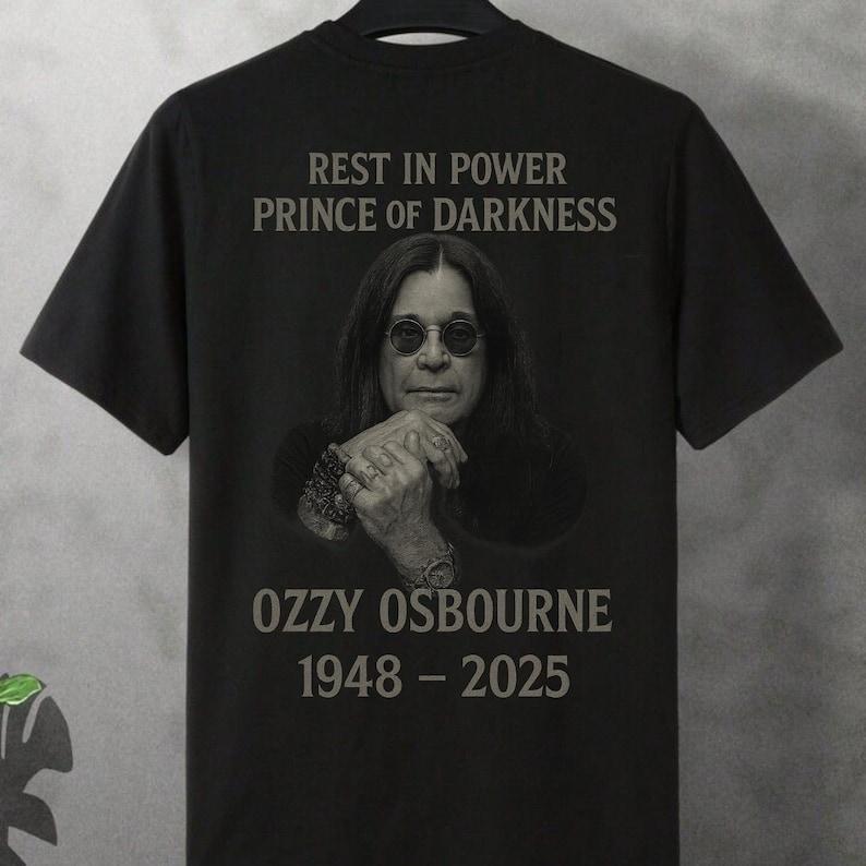 

Ozzy Osbourne Tribute Unisex T-Shirt, Rest In Power Unisex T-Shirt S
