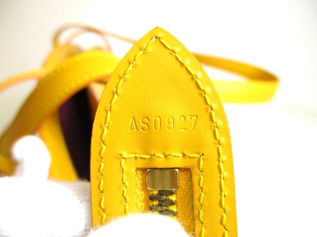 Authentische LOUIS VUITTON Epi Leder Gelbe Tragetasche Shopper Tasche Saint Jacques Groß #a412 Überholt