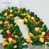 Luminous Christmas Garland and Wreath Ornaments for Shopping Malls, Hotels, and Staircases.