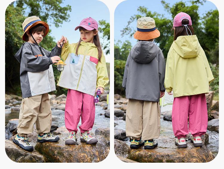 Dudu Family Kids' Water Repellent Cargo Pants - Spring Collection for Boys and Girls