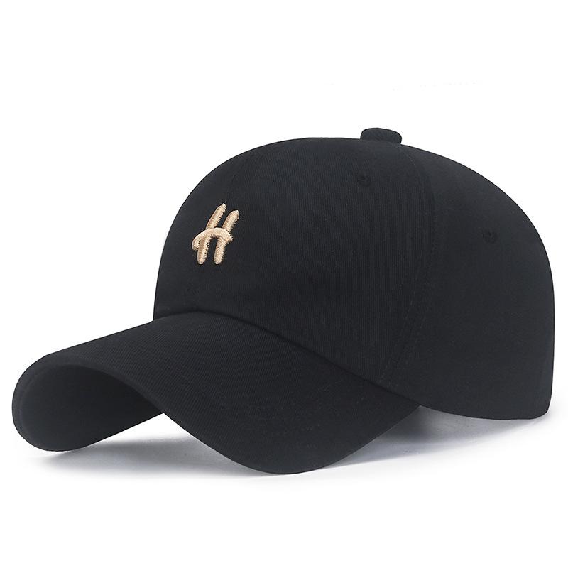 Soft-top Small-letter Baseball Caps for Young Students, Male and Female Sun Protection Baseball Caps, Street Sunshade Caps