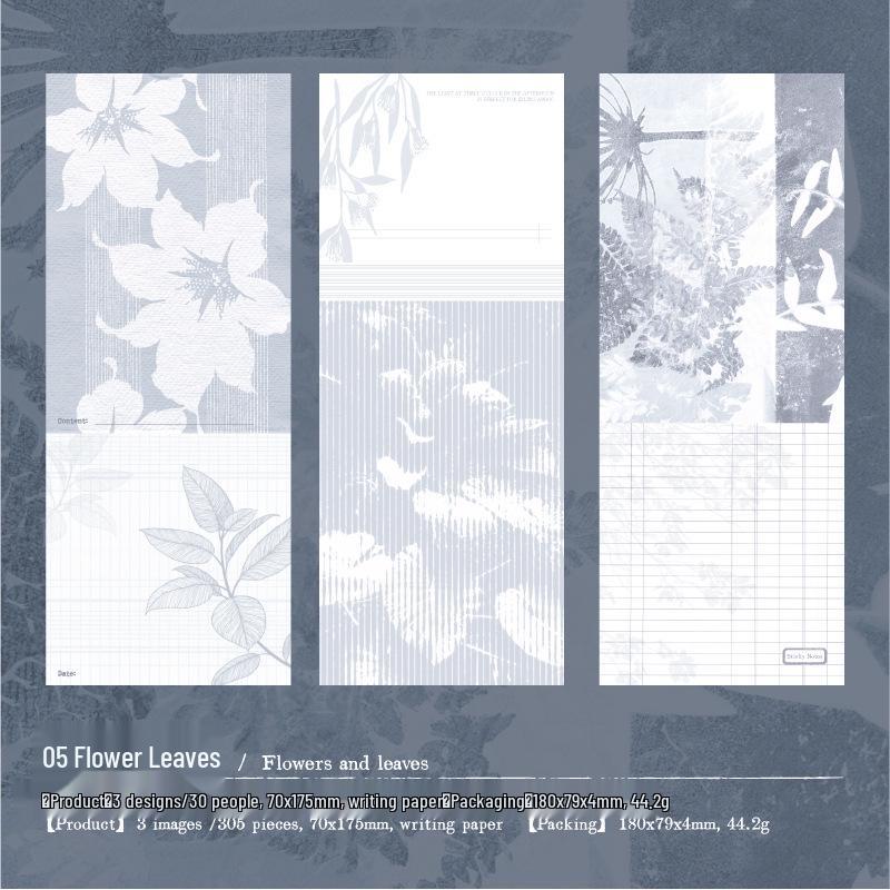 Yan Ji VR Attachment Sticky Notes Book: Retro Journal Decoration DIY, 5 Styles.