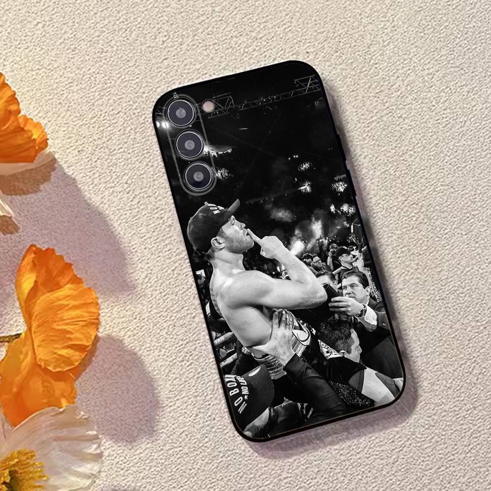Mexico Boxing Canelo Alvarez Phone Case For Samsung Galaxy A73,A72,A71,A70,A53,A52,A51,Soft Silicone Black Cover