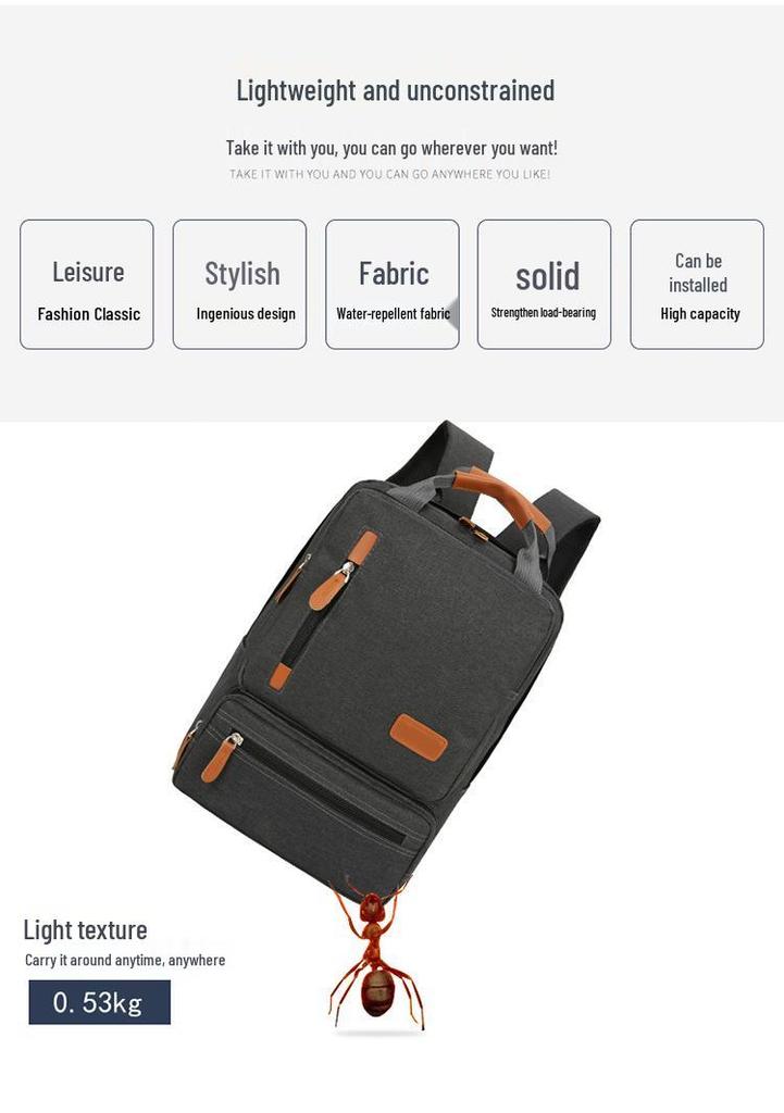 2025 Unisex Fashion Backpack: Student School Bag & Travel Laptop Three-Piece Set