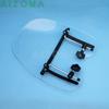 Motorcycle Clamp Mount Windshield Universal Standards Wind Screen Kit For BMW Kawasaki HONDA Shadow VT750 VT500 VTX750 VTX1800