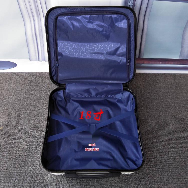 Valiză Mini Troler Stil Coreean 18" cu Roți Universale 20" și Lacăt cu Combinație.