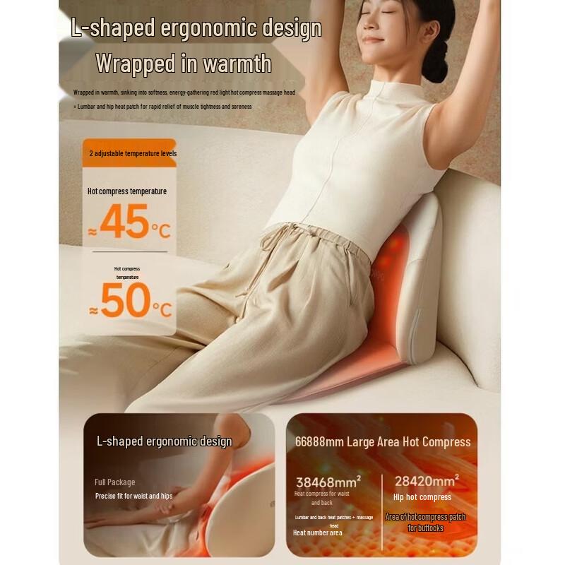 Breo Back2pro Lumbar & Hip Massager Cushion CN plug (adapter included)