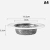 1Pcs Kitchen Sink Filter Stainless Steel Mesh Sink Strainer Filter Bathroom Sink Strainer Drain Hole Filter Trap Waste Screen