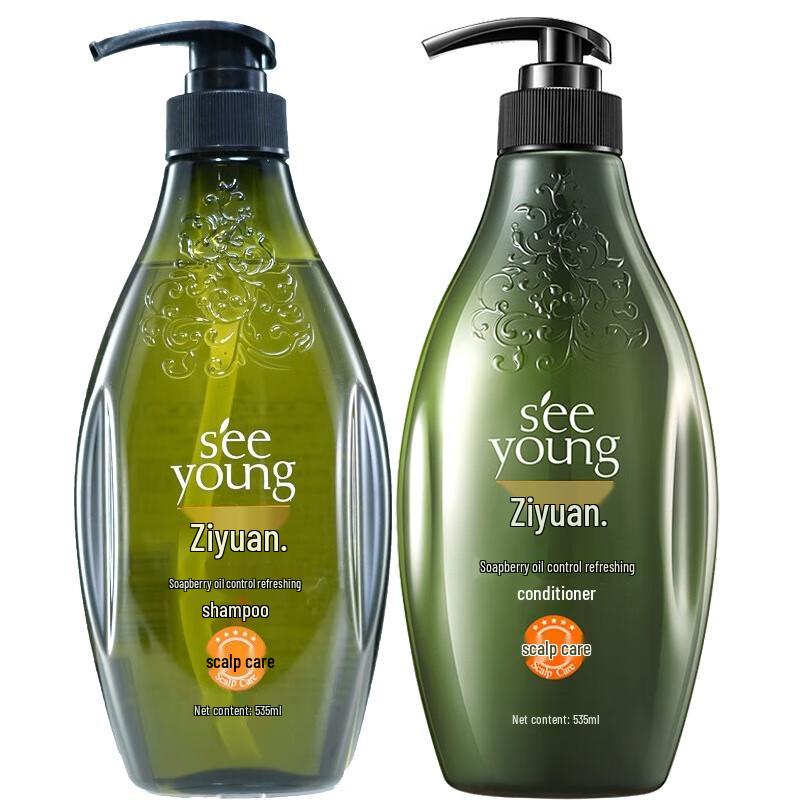 

Ziyuan Sapindus Oil Control Shampoo & Conditioner Set