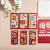 6Pcs/Set Cartoon Lucky Red Pocket Traditional New Year Money Packet  Spring Festival