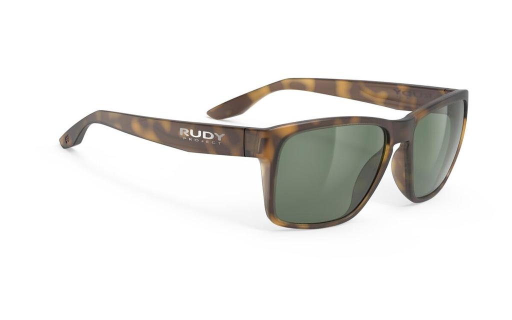 RUDYPROJECT Spinhawk Edge Demi Brown Matte Green Lens 60mm Sunglasses, Frame, Lens, SP900140-0000, Width