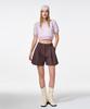 ETMON Color Blend Short Sleeve Knit Top Lavender