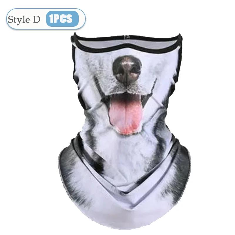 

1-20 ШТ. 3D Животные Магический Шарф Бандана Дышащий Наколенник На Шею Гейтер С Подвесным Ухом Для Активного Отдыха На Улице Маска Для Лица Платок Летний