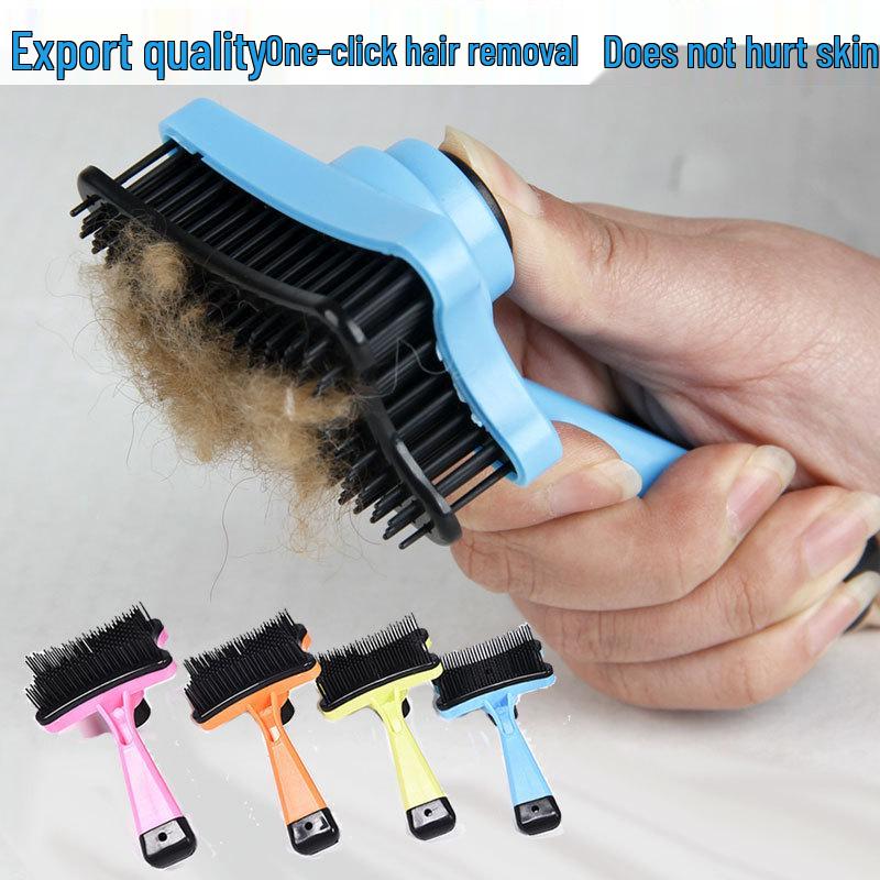

Pet Hair Removal Needle Comb - Loose Hair Styling & Beauty Brush 13*7.5 CM розовый