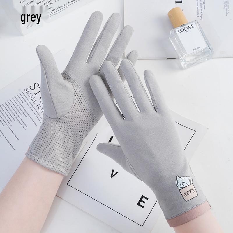 Women's UV-Protection Fingerless Gloves for Driving & Cycling - Non-Slip, Breathable, Half-Finger Design