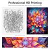 RUOPOTY Frame Picture By Number Colorful Flowers Picture By Numbers Acrylic Paint On Canvas Home Decors Artcraft Diy Kits 40×50cm
