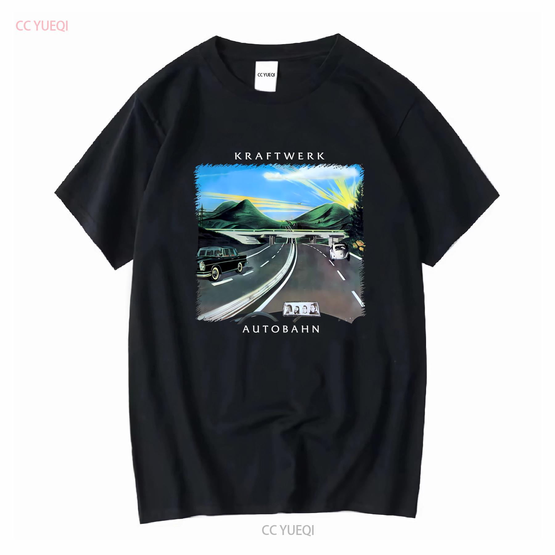 

Kraftwerk Autobahn Electronic Music Vintage T Shirt Ralf Hutter Florian Schneider vintage Washed designer clothes Breathable 4XL