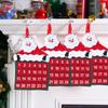 Christmas Felt Calendar Advent Santa Claus Snowman Xmas Ornaments Merry Christmas Decoration 2025 Navidad Happy New Year 2025
