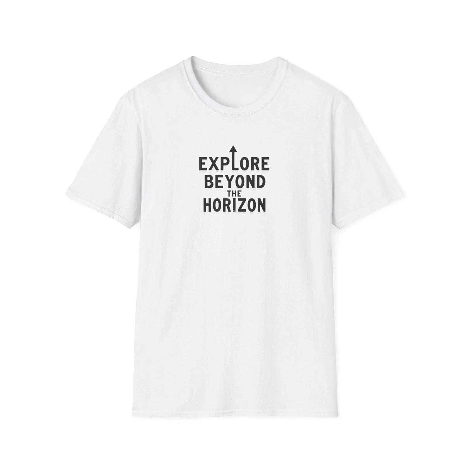 Explore Beyond the Horizon T-Shirt | Adventure Typography Tee S