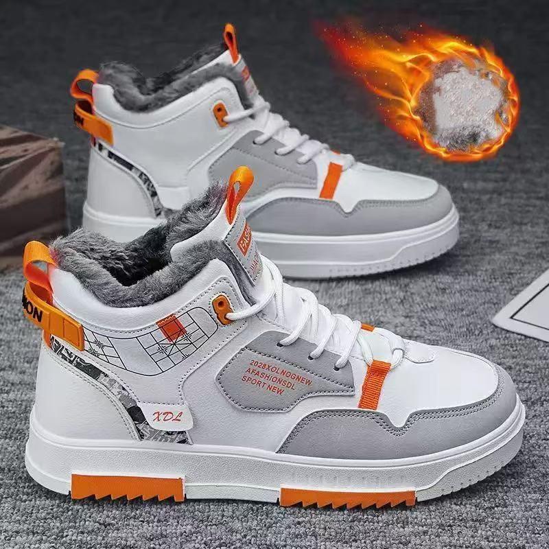 Spring Men's Shoes Breathable High-top Shoes Men's Fashion Matching Small White Shoes Thick Sole Sports Casual Board Shoes Fashion Shoes