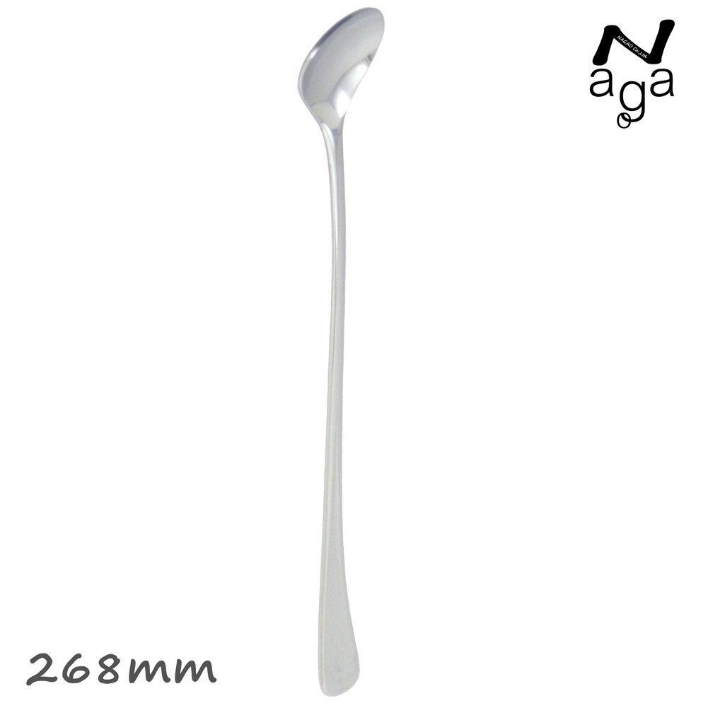 Nagao Pierce Yogurt Stainless Made In Japan Spoon, Plain, 268mm, 18-8 Steel,