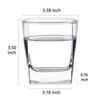 Double Old Fashioned Whiskey Glass 10 oz Heavy Base Rocks Barware Glasses for Scotch, Bourbon and Cocktail Drinks