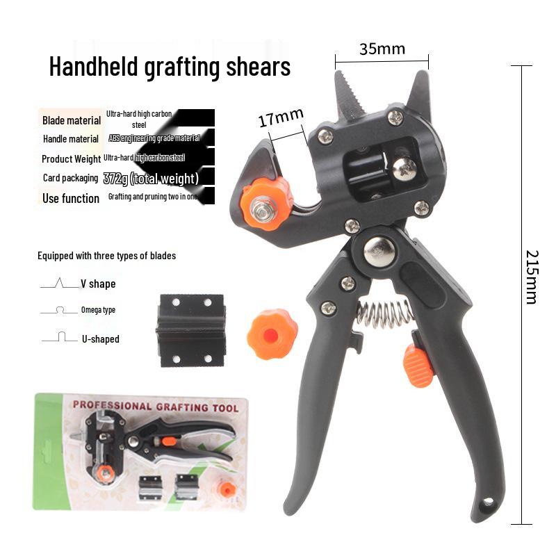 Mehrzweck-Veredelungswerkzeug: Scheren, Messer & Maschine für Gartenbau und Sämlinge in Obstbäumen