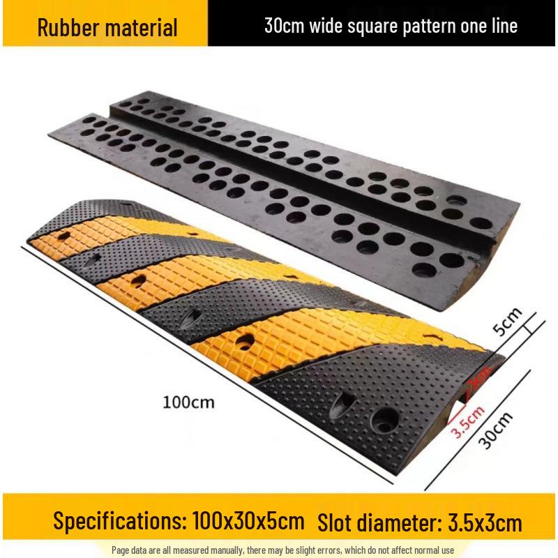 High Load Capacity Rubber Speed Bump for Car & Road Safety