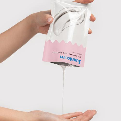 Sunnycon Hyal Whitening Glow Sheet Mask 1set (5 Sheets)