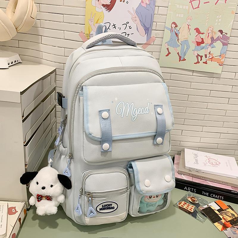 School bag high value high school student Korean ins sweet sister two-piece back