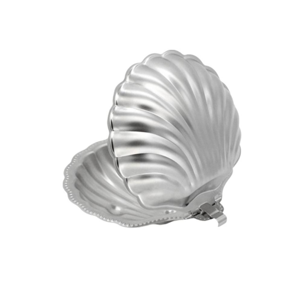 304 Stainless Steel Shell Shaped  Dessert Dish Retro Cheese Dish  Table Decoration