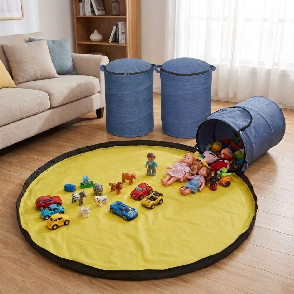 Large Capacity Game Mat Storage Bucket Hand-held Toy Storage Bucket Living Room