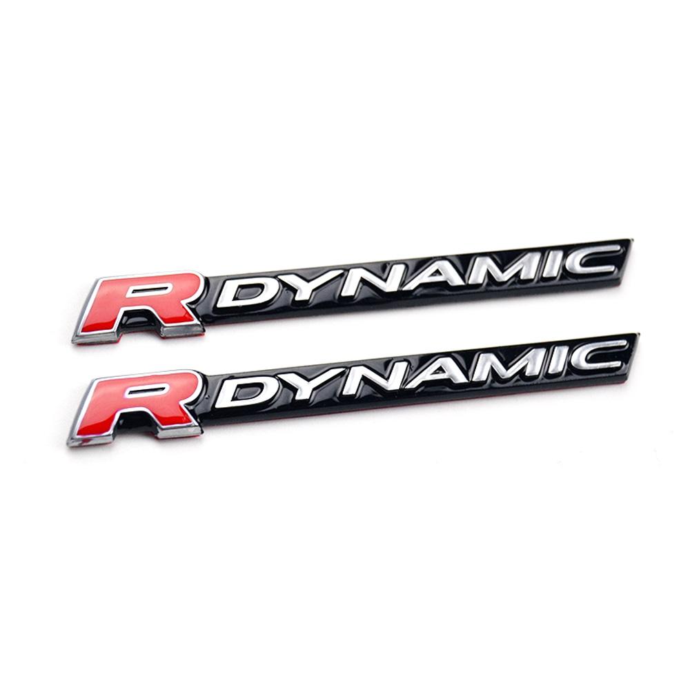 R DYNAMIC Bar Emblem For Range Rover VELAR Sport Edition Car Styling Fender Logo Lower Side Door Black Silver Decoration Sticker