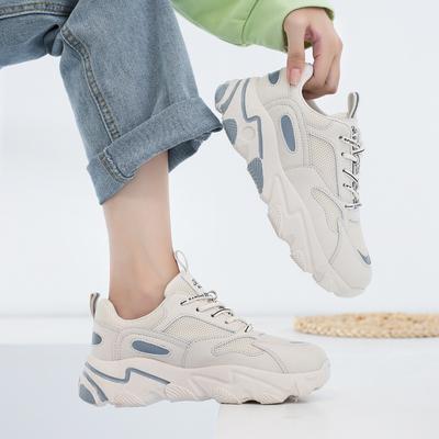 Fashion Youth Girls Casual Platform Sneakers Women Fashion Breathable Comfortable Chunky Tennis Increasing Height Running ShoesTrainers