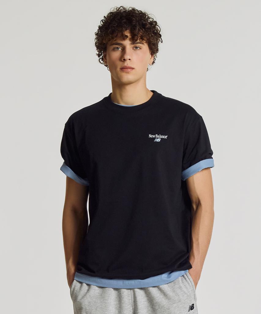 Nyuballanseu Nbneg21503 / Uni Nb Friends Short Sleeve T-Shirt (Black)