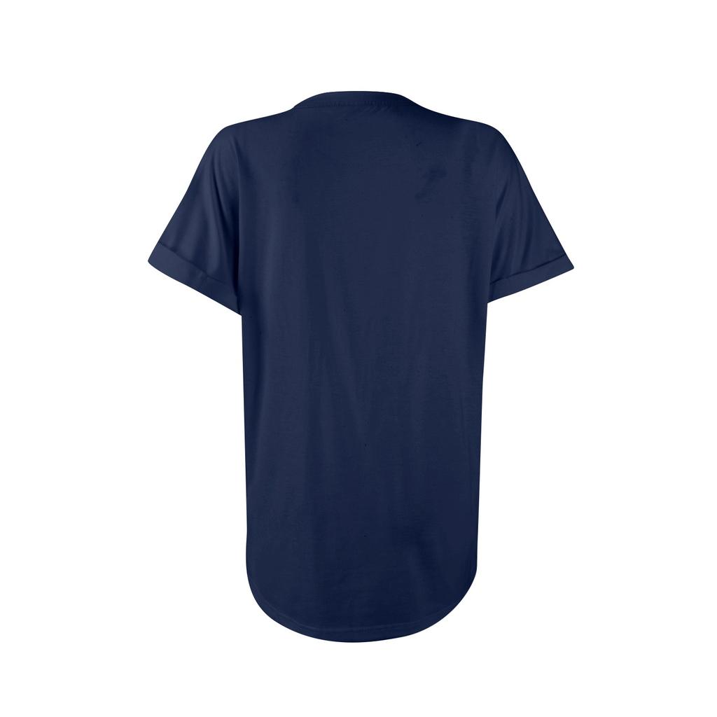 Women's Casual Fashion Round Neck Rolled Hem Short Sleeve Floral Top