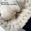 Women Fall Winter Hat Thickened Knitted Soft Elastic Warm Anti-slip Ear Protection Plush Ball Decor Twisted Pattern Outdoor Beanie Cap