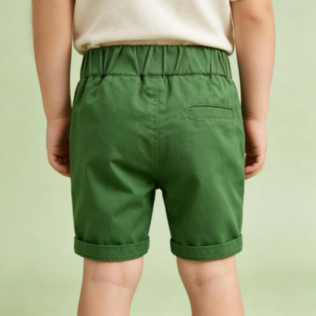 Kids' Casual Cotton Shorts 5/5 Length Comfortable Summer Short Pants for Boys and Girls