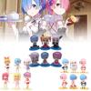 Collectible Q Version Rem And Ram Figures From Rezero Stunning Anime Dolls Set